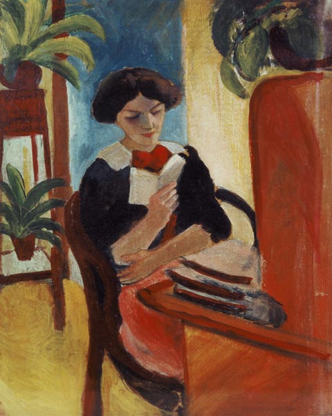 Lectura de Elizabeth – August Macke August Macke 70x85