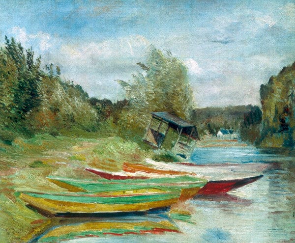 Barcas y Cabaña – Caillebotte Gustave Caillebotte 85x75