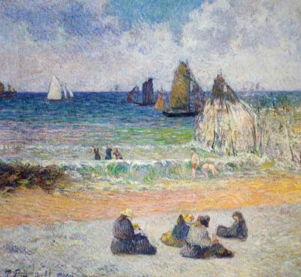 La playa en Dieppe – Paul Gauguin Paul Gauguin 70x70