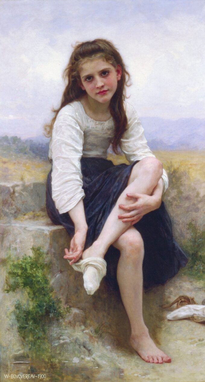 Antes del baño – William Bouguereau William Bouguereau 70x140