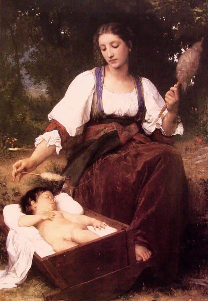 «Berceuse – William Bouguereau» William Bouguereau 70x105