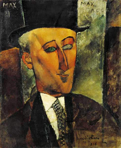 Retrato de Max Jacob – Amedeo Modigliani Amedeo Modigliani