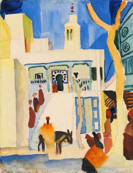 Vista de una mezquita – August Macke August Macke 70x85