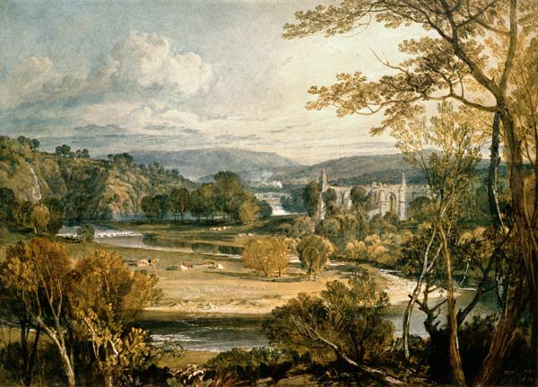 Vista de la Abadía de Bolton Wharfedale – William Turner William Turner 105x70