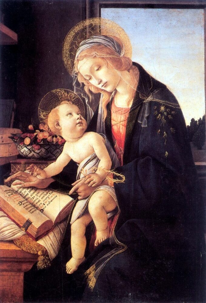 «Nuestra Señora del Libro t – Sandro Botticelli» Sandro Botticelli 70x105