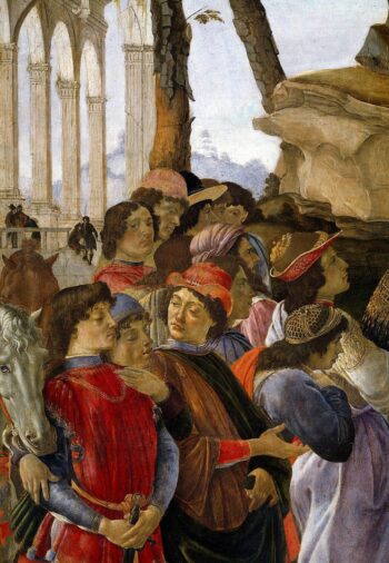 Adoración de los Reyes, detalle – Sandro Botticelli Sandro Botticelli