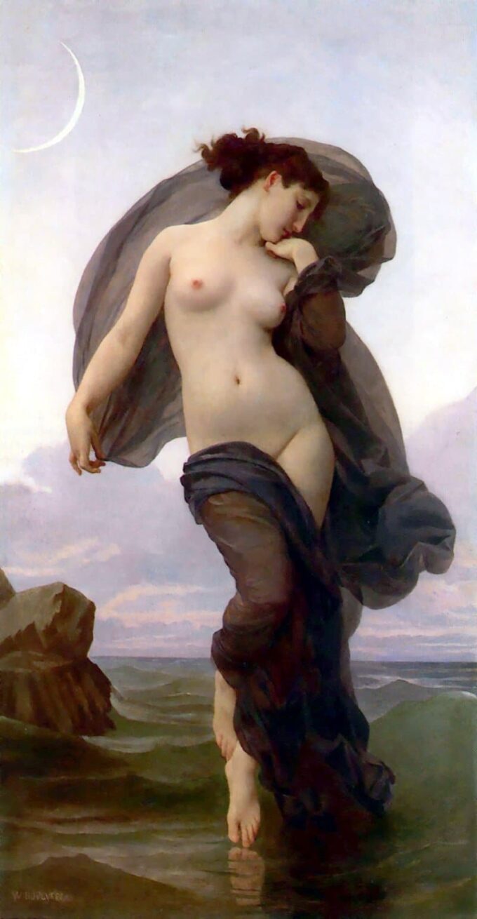 Crepuscular o del atardecer – William Bouguereau Cuadros Populares 70x140