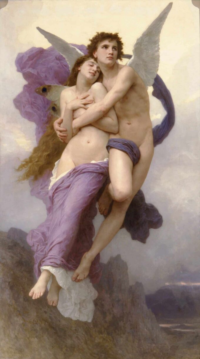 El rapto de Psique – William Bouguereau William Bouguereau 70x120