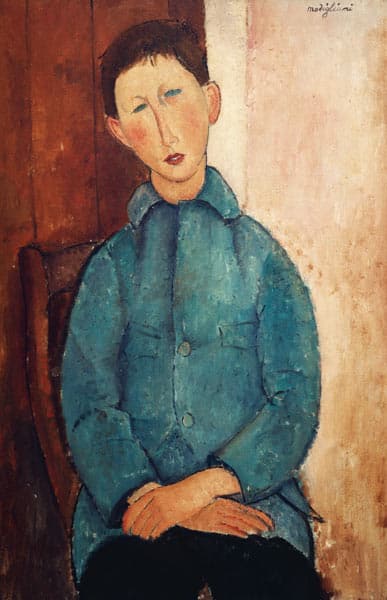 Chico con chaqueta azul – Amedeo Modigliani Amedeo Modigliani