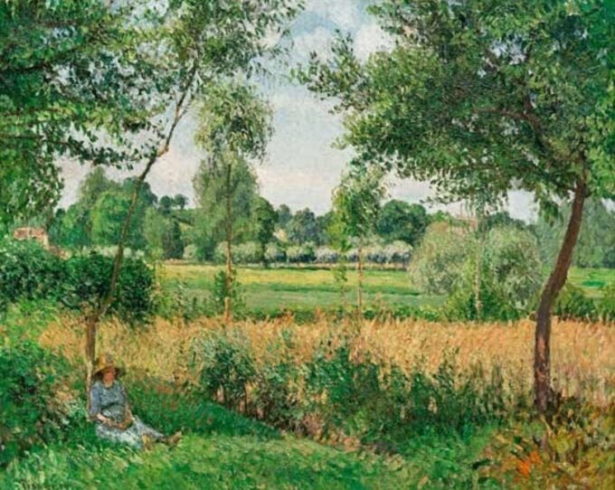 Mañana, Sol, Eragny – Camille Pissarro Camille Pissarro 85x75