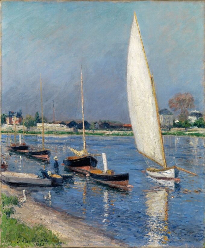 Navegación a la deriva – Caillebotte Gustave Caillebotte 70x85