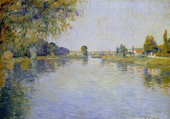 Vista del Sena en dirección – Caillebotte Gustave Caillebotte