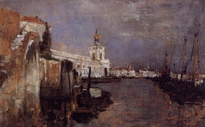 Canal, Venecia – John Henry Twachtman John Henry Twachtman