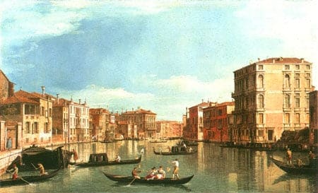 El Gran Canal entre el Palacio Bembo y el Palacio Vendramin – Canal Giovanni Antonio Giovanni Antonio Canal 105x70