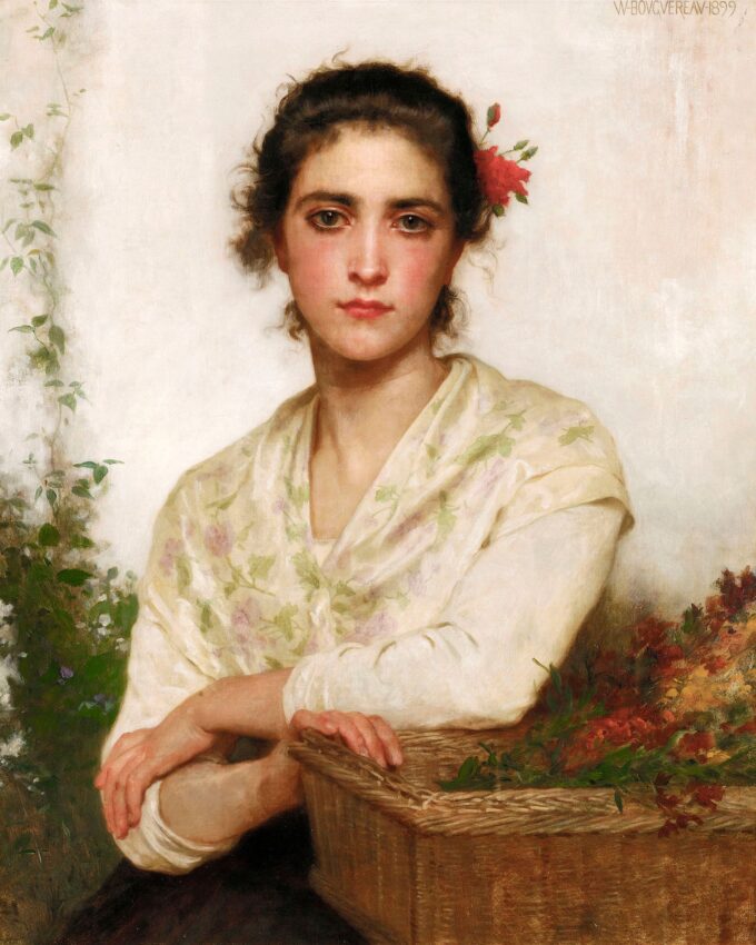 El vendedor de flores – William Bouguereau William Bouguereau 70x85