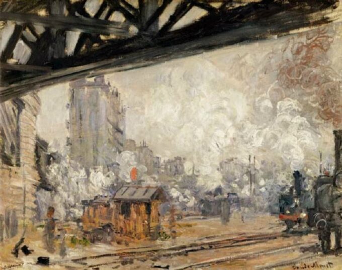 La Gare Saint-Lazare, vista exterior de Claude Monet Claude Monet 85x75