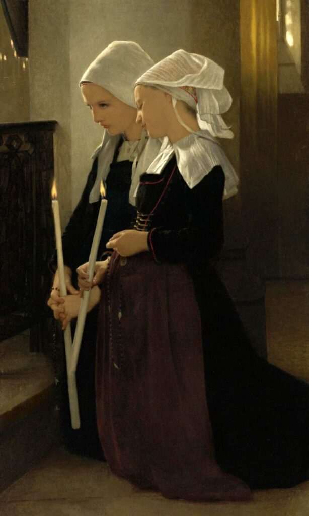 Oración a Santa Ana de Auray – William Bouguereau William Bouguereau 70x85