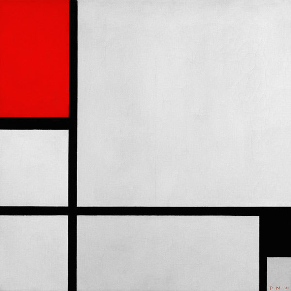 Composición roja y negra – Mondrian Piet Mondrian 70x70