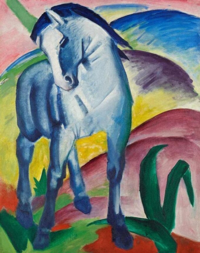 Caballo azul I – Franz Marc Cuadros Populares 70x85