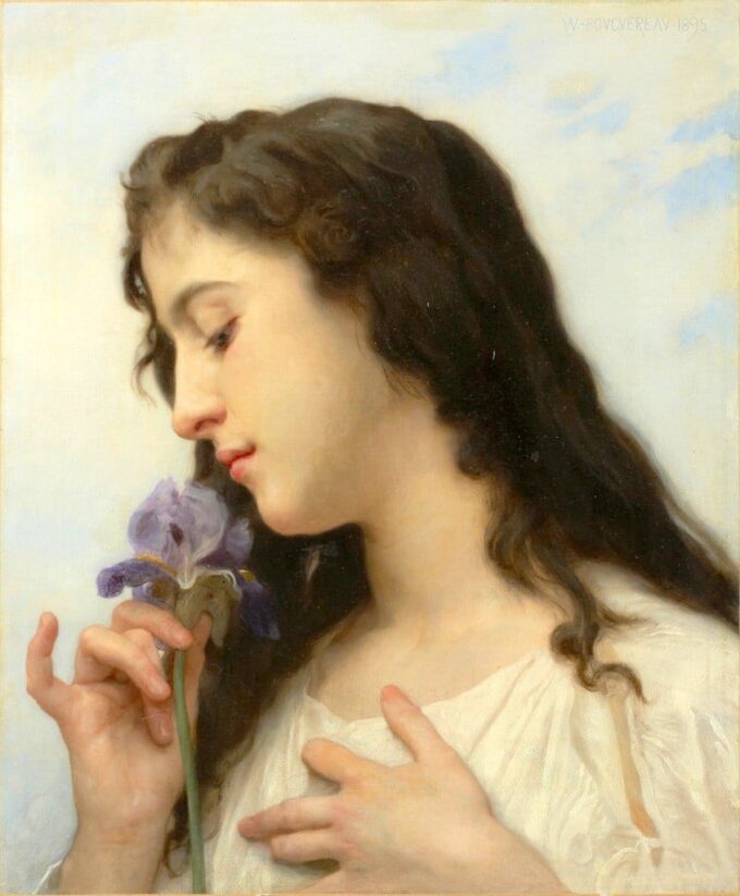 Mujer con Iris – William Bouguereau William Bouguereau 70x85