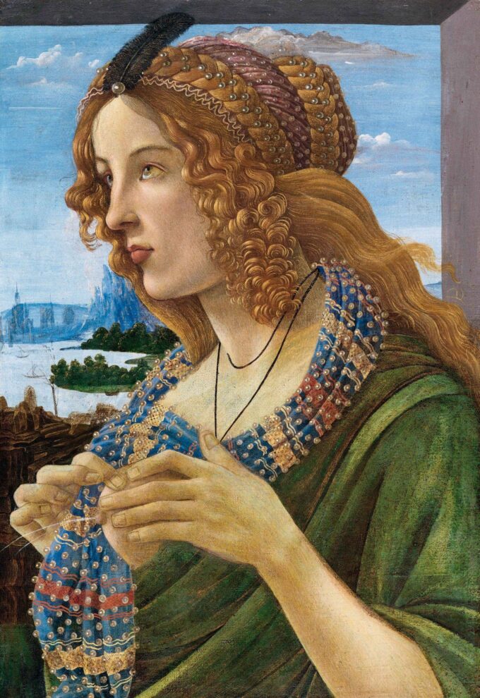 Retrato alegórico de una mujer (Simonetta Vespucci) – Sandro Botticelli Sandro Botticelli 70x105