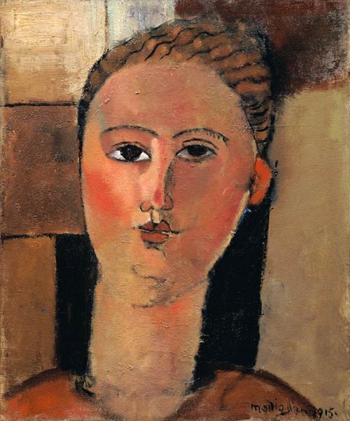 El rostro rojo – Amedeo Modigliani Amedeo Modigliani