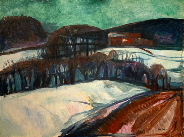 La casa roja en la nieve – Edvard Munch Edvard Munch 85x75