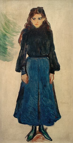 La chica triste (La chica azul) – Edvard Munch Edvard Munch 70x140