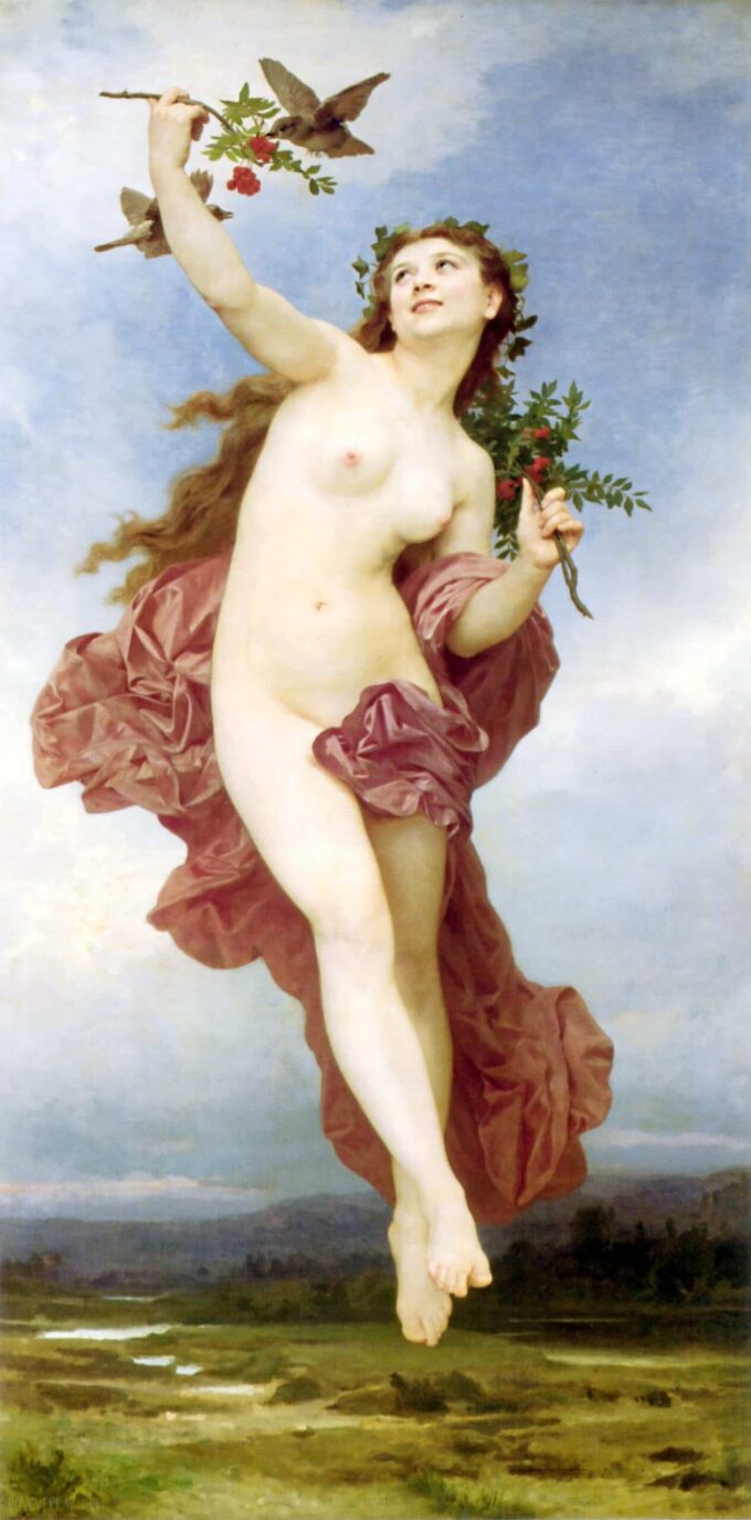 Día – William Bouguereau William Bouguereau 70x140