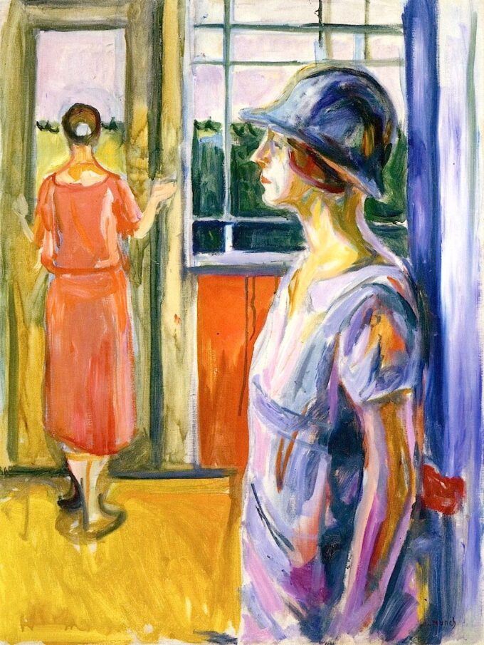 Dos mujeres en un porche – Edvard Munch Edvard Munch 70x85