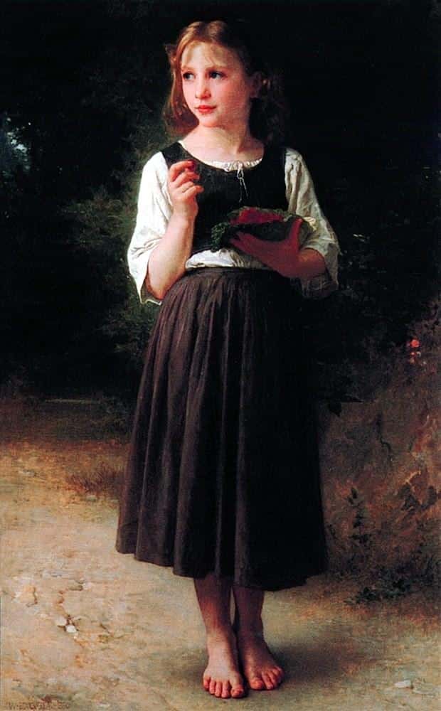 La chica de las frambuesas – William Bouguereau William Bouguereau 70x105