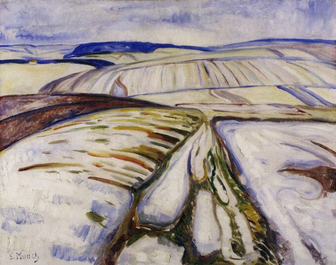 Fuente de nieves cerca de Elgersburg – Edvard Munch Edvard Munch 85x75