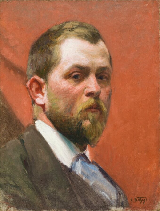 Autorretrato – Edward Henry Potthast Edward Henry Potthast 70x85