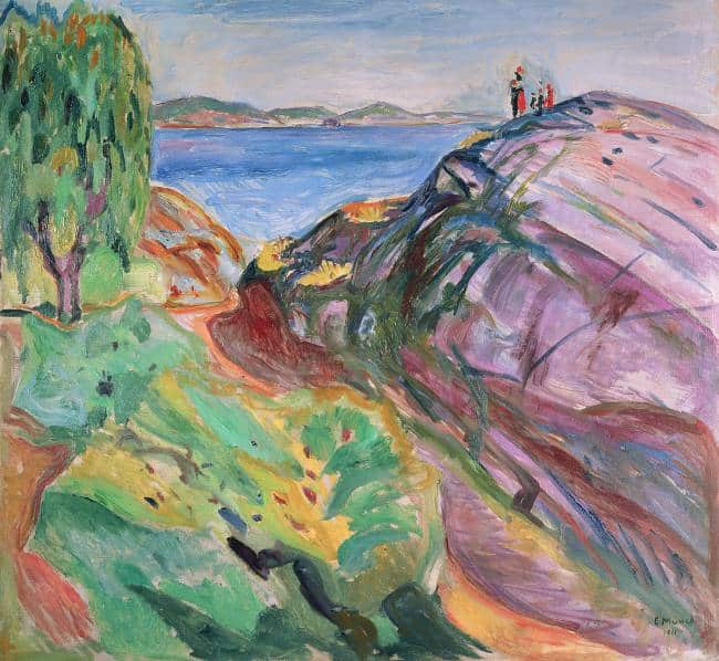 El verano en la orilla del mar – Edvard Munch Edvard Munch 70x70