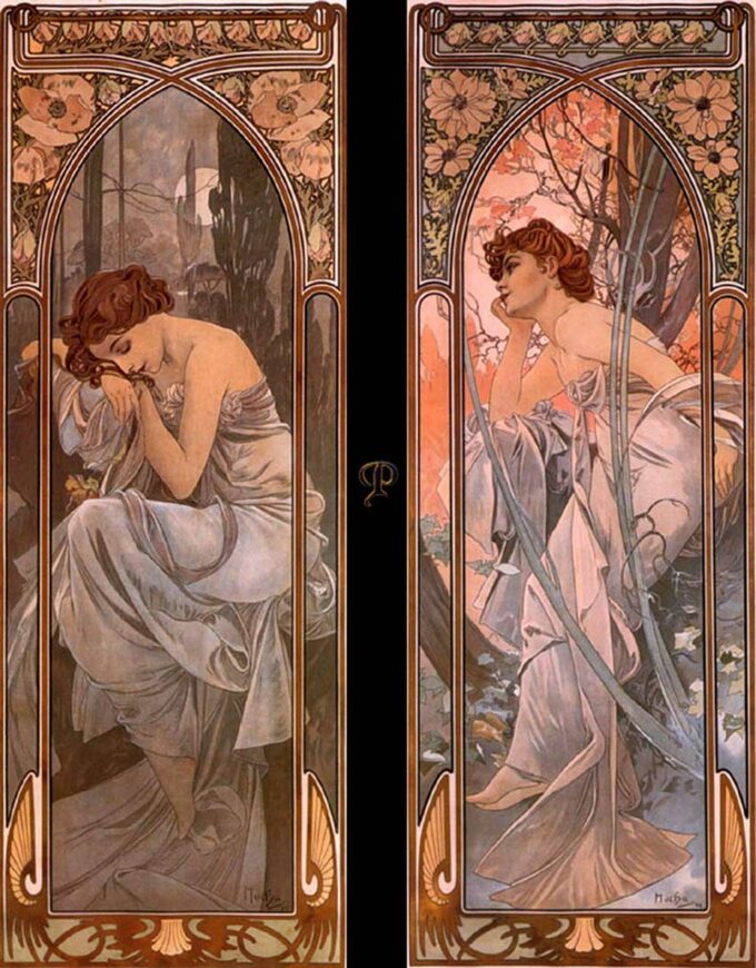 Ensoñación nocturna (sueño nocturno) – Mucha Alfons Mucha