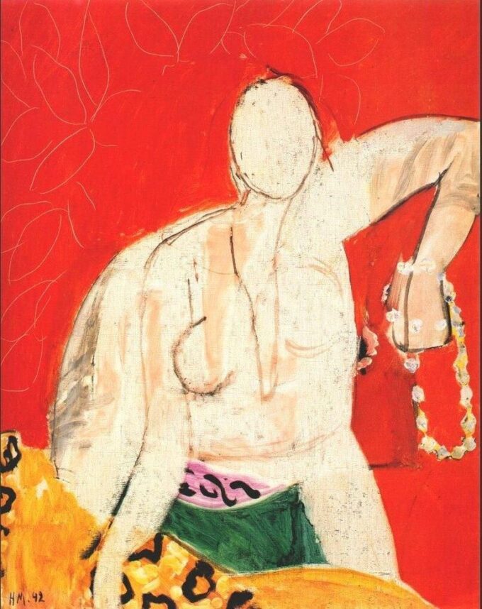 Mujer con un collar – Matisse Henri Matisse 70x85