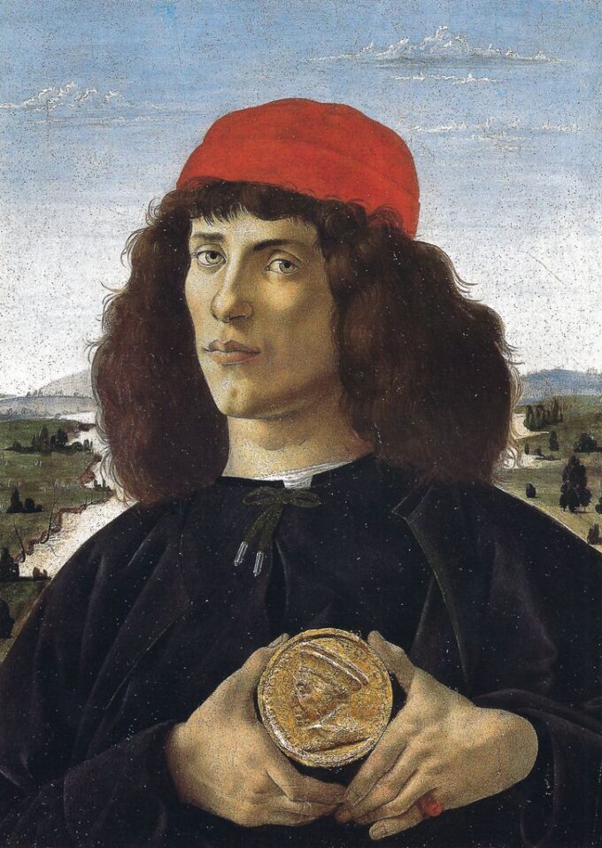 Retrato de un extranjero 1488 – Sandro Botticelli Sandro Botticelli 70x105