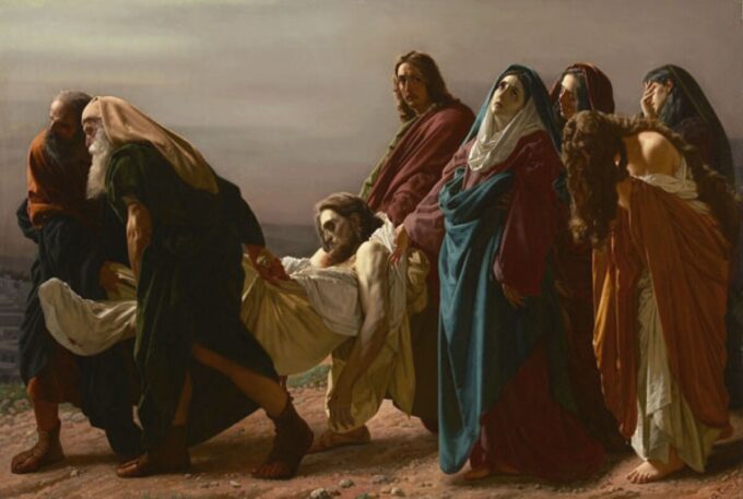 El transporte de Cristo al sepulcro – Antonio Ciseri Antonio Ciseri 105x70