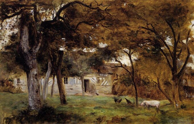 Granja en Normandía – Berthe Morisot Berthe Morisot