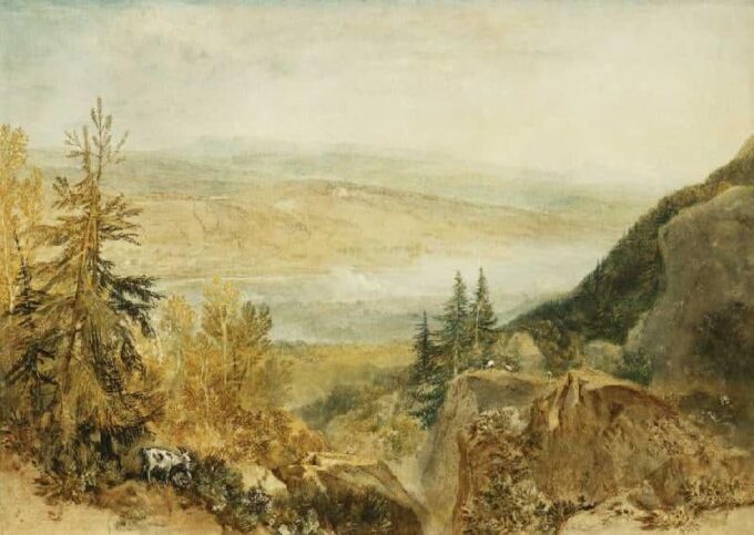 Farnley Hall visto desde arriba – William Turner William Turner 105x70