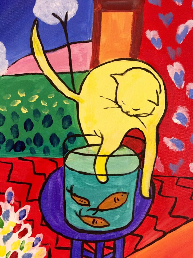 El Gato con Peces Rojos – Matisse Henri Matisse 70x85