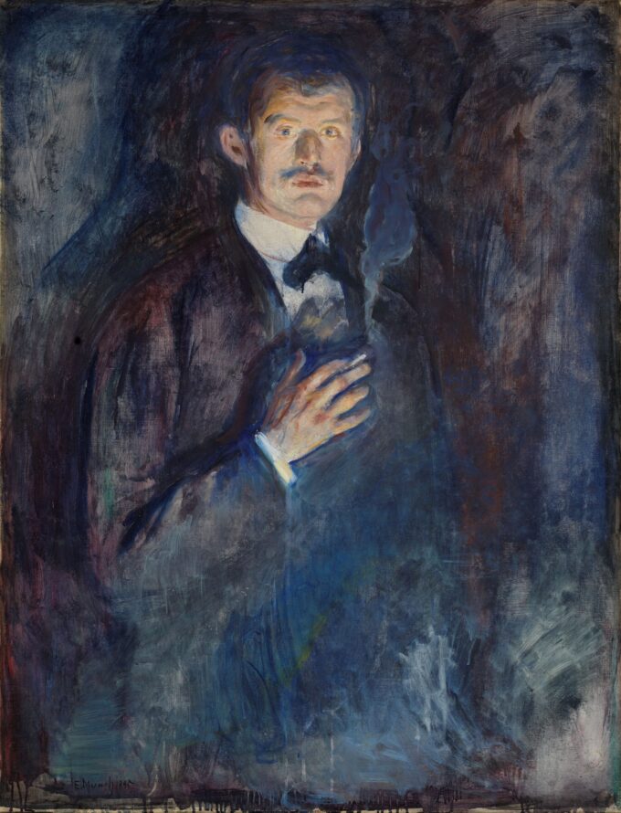 Autorretrato con un cigarrillo – Edvard Munch Edvard Munch 70x85