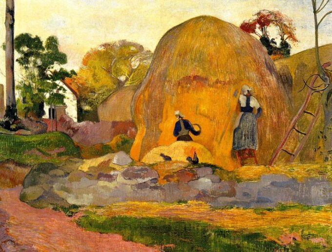 La pila de heno amarillo o la cosecha rubia – Paul Gauguin Paul Gauguin 85x75