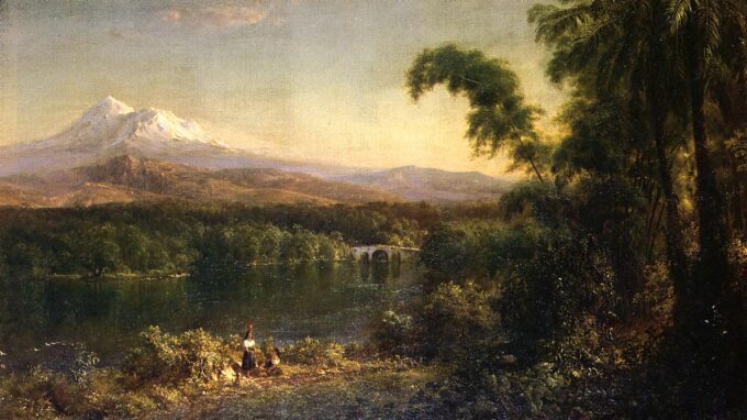 Personajes en un paisaje de Ecuador – Frederic Edwin Church Frederic Edwin Church