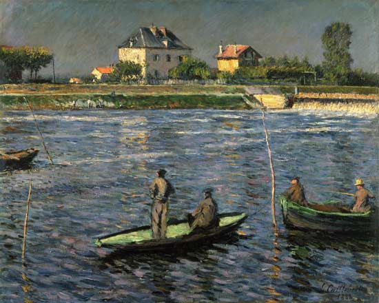 Barcos de pescadores en el Sena – Caillebotte Gustave Caillebotte 85x75