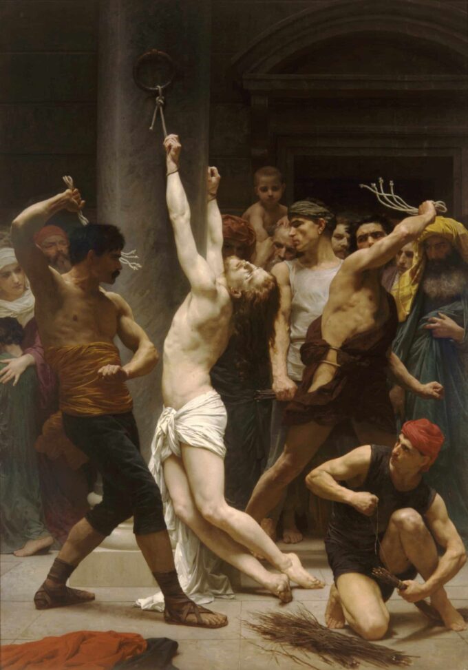 Flagelación de Nuestro Señor Jesucristo – William Bouguereau William Bouguereau 70x105