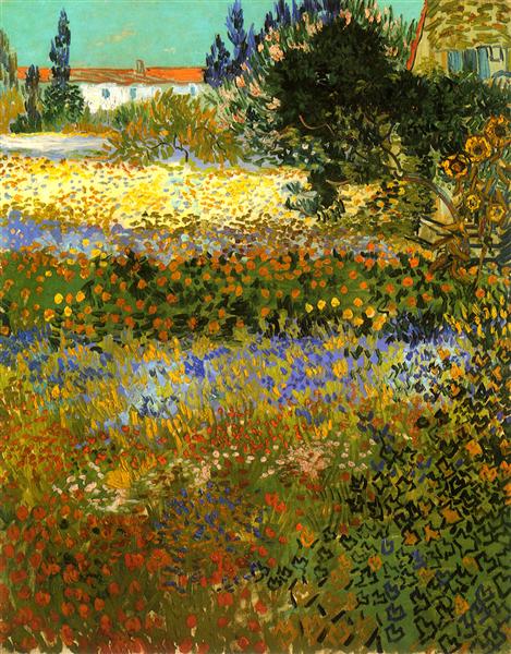 Jardín de flores – Van Gogh Vincent Van Gogh 70x85