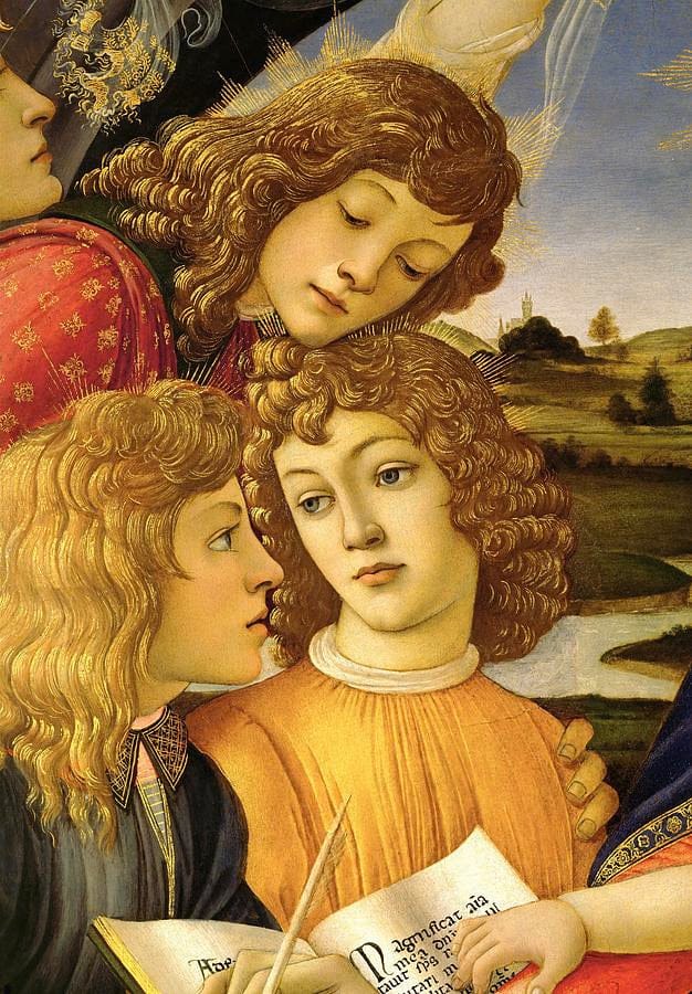 Madona Magnificat, Ángel de – Sandro Botticelli Sandro Botticelli 70x105