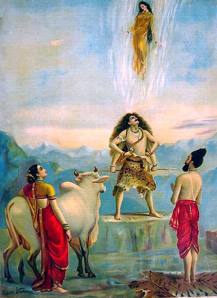 Ganga Avataran o Descenso de Ganga – Raja Ravi Varma Raja Ravi Varma