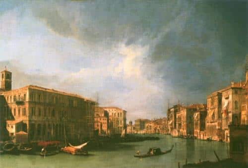 Gran canal: vista desde el norte cerca del puente de Rialto – Giovanni Antonio Canal Giovanni Antonio Canal 105x70